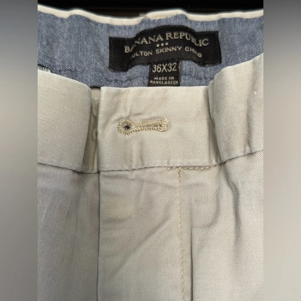Banana Republic Slim Fit Chinos in Light Taupe